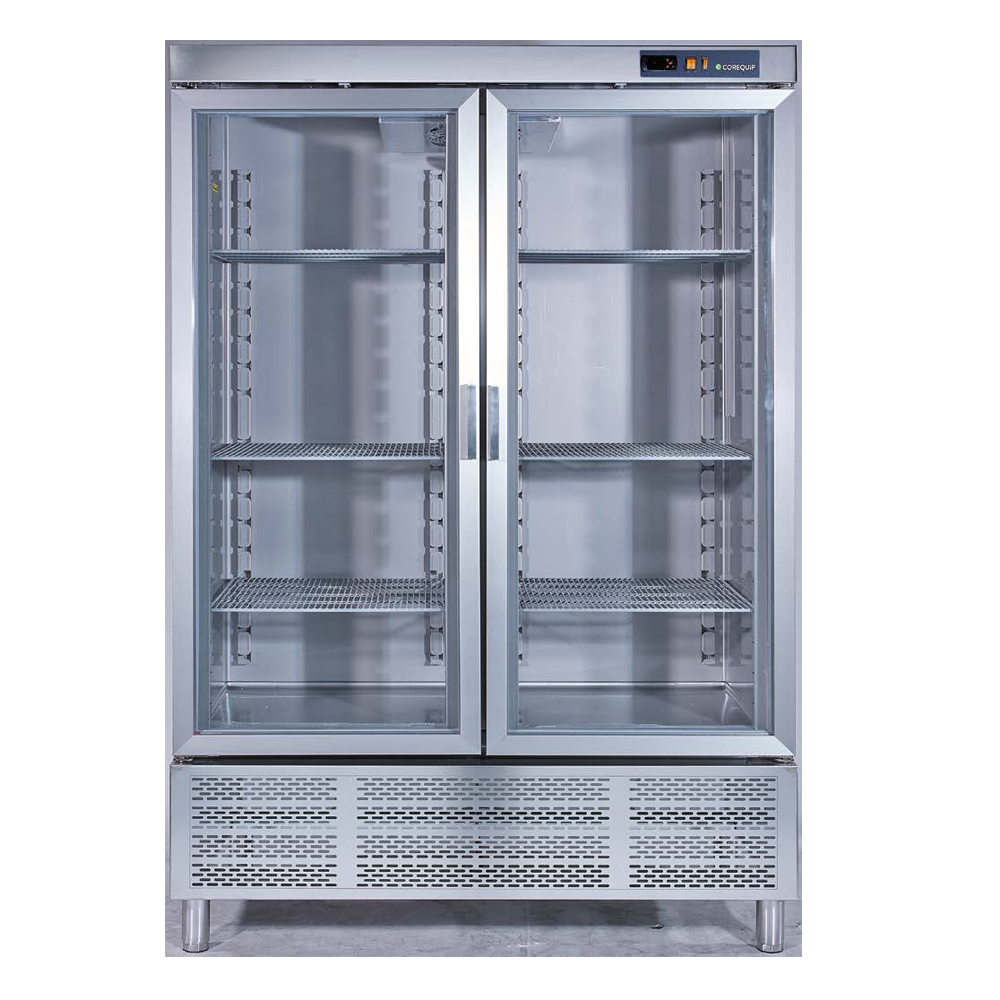 Armario de refrigeración de 2 puertas de cristal ARV1202