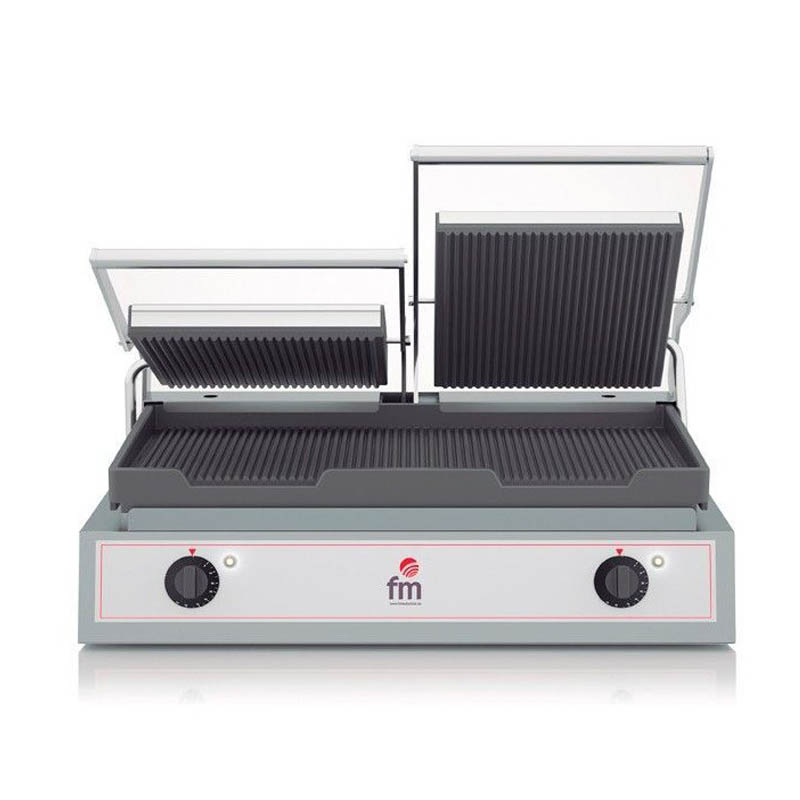 Plancha eléctrica acanalada hierro fundido FM GR2